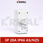 KRIPAL 3Pole 20A maakt de Australische norm van de Isolatorschakelaar UKF IP66 waterdicht