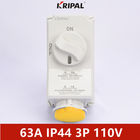 IP44 63A 3P enkelfasige IEC interlock elektrische schakelcontactdoos