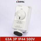 IP44 63A 3P enkelfasige IEC interlock elektrische schakelcontactdoos