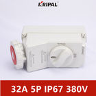 IP67 32A 5P 380V maakt Gediplomeerd de Contactdoosce waterdicht van de Koppelingsschakelaar