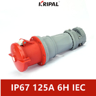 Ce IP67 125A 4 Bestand Op hoge temperatuur van Pin Industrial Connector