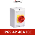 Maken Elektro Roterende Schakelaars 4 Pool 40A van KRIPAL IP65 CEI-Norm waterdicht
