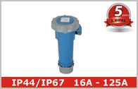 De blauwe IP44 Industriële Speld van de Machtscontactdoos en Koker Elektroschakelaars